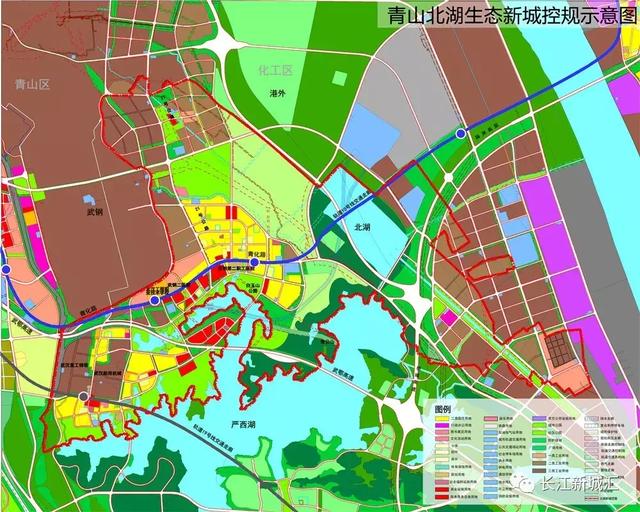 长江新城对岸青山区将迎巨变！北湖生态新城来了！